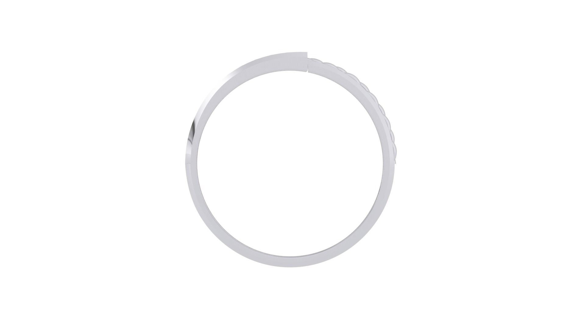 Woven Wires Men Groom Gents Diamond Ring 3dm stl obj mtl 3mf  3D print model_9