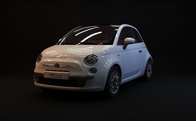 Fiat 500 3D model