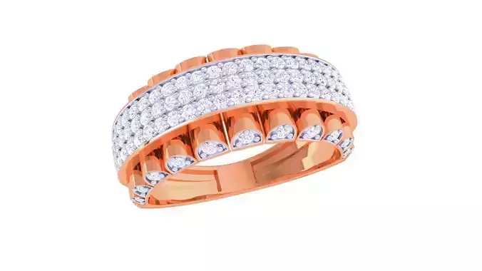 Men Groom Gents Diamond Ring 3dm stl obj mtl 3mf glb gltf