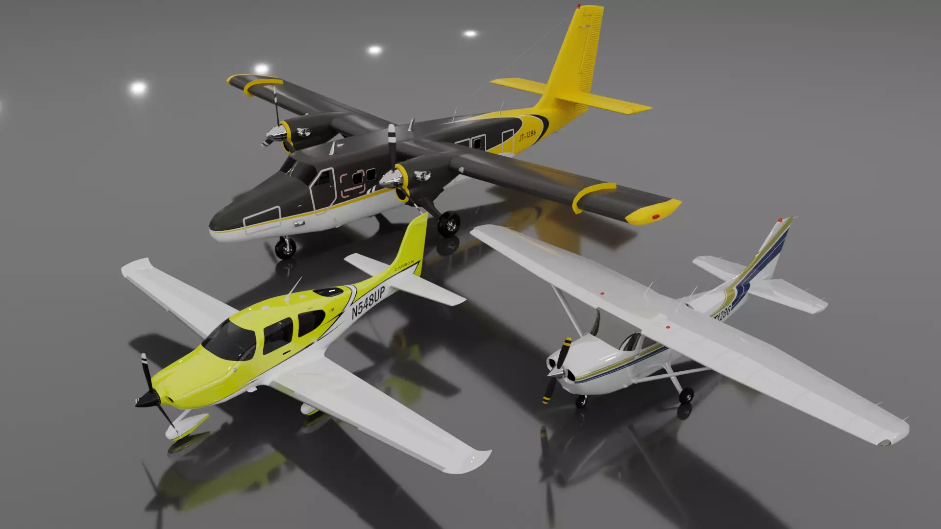 Light Aircraft Lifetime Pack 3D model_0