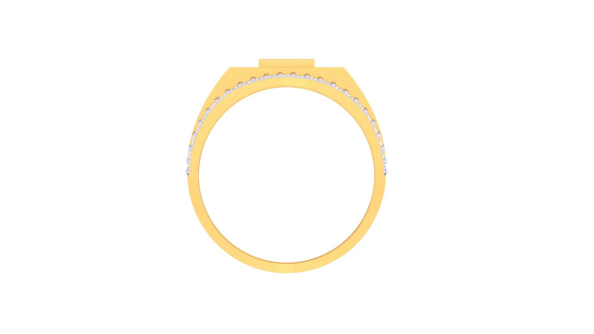 Men Groom Gents Diamond Ring 3dm stl obj mtl 3mf glb gltf 3D print model_11