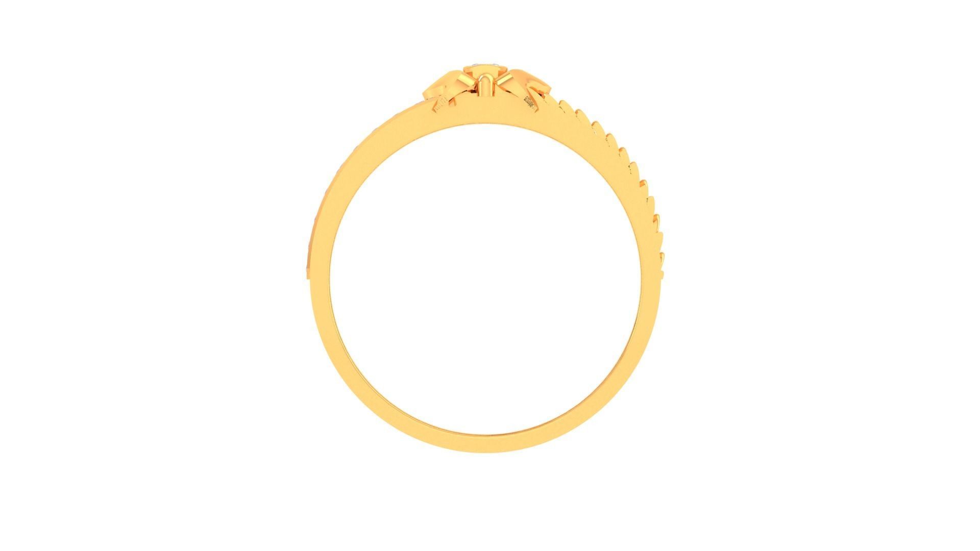 Butterfly Mens Groom Gents Diamond Band Ring 3dm stl obj mtl  3D print model_11