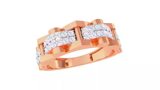 Men Groom Gents Diamond Ring 3dm stl obj mtl 3mf glb gltf