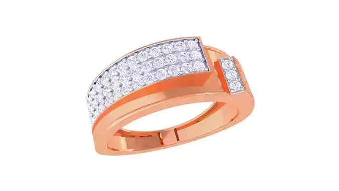 Men Groom Gents Diamond Ring 3dm stl obj mtl 3mf glb gltf