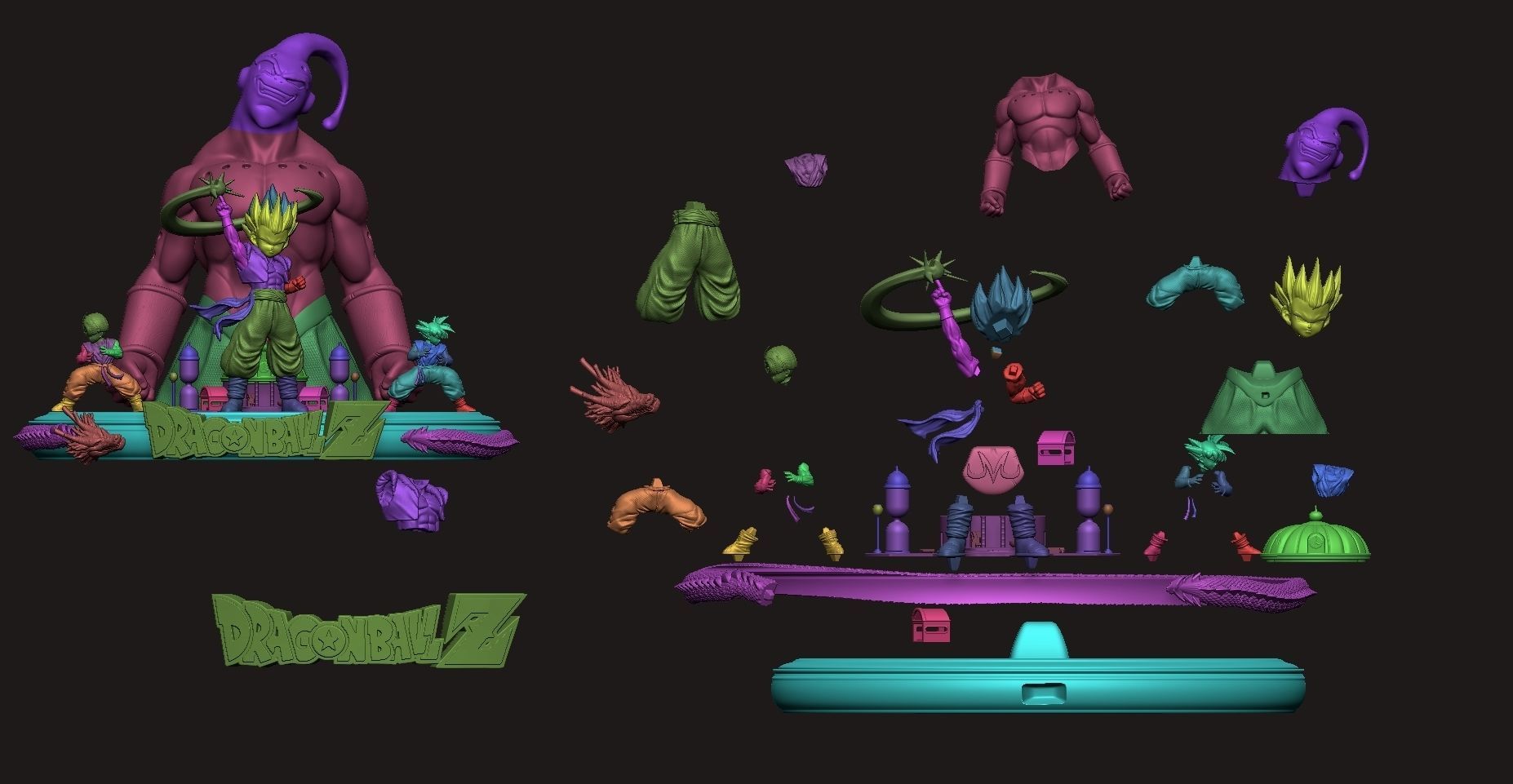gotenks dragon ball z 3D print model_7