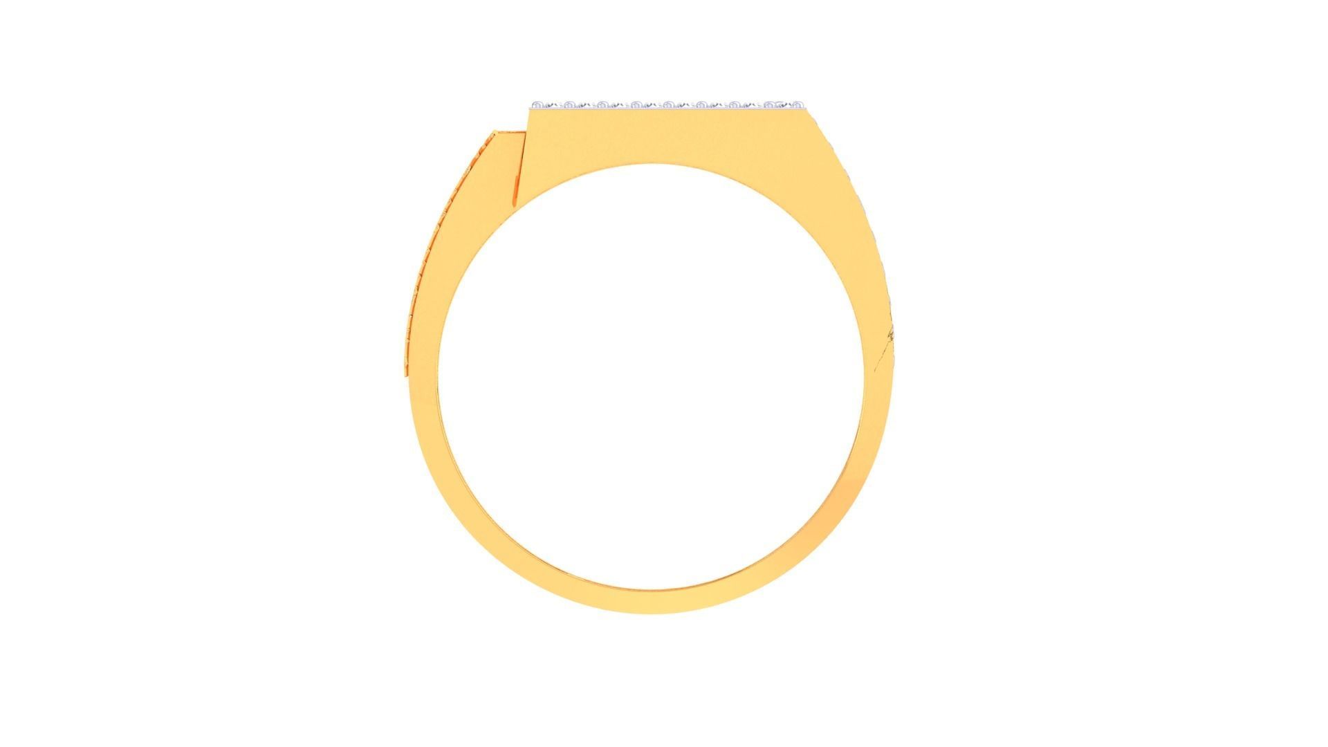 Men Groom Gents Diamond Ring 3dm stl obj mtl 3mf glb gltf 3D print model_9