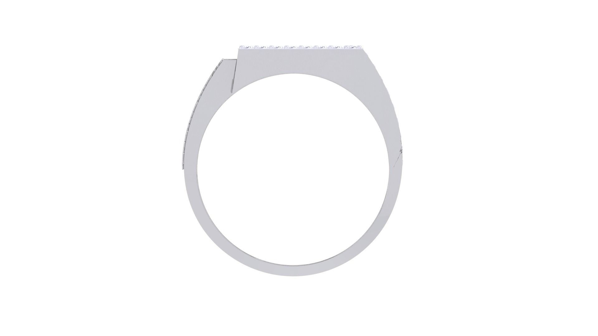 Men Groom Gents Diamond Ring 3dm stl obj mtl 3mf glb gltf 3D print model_10