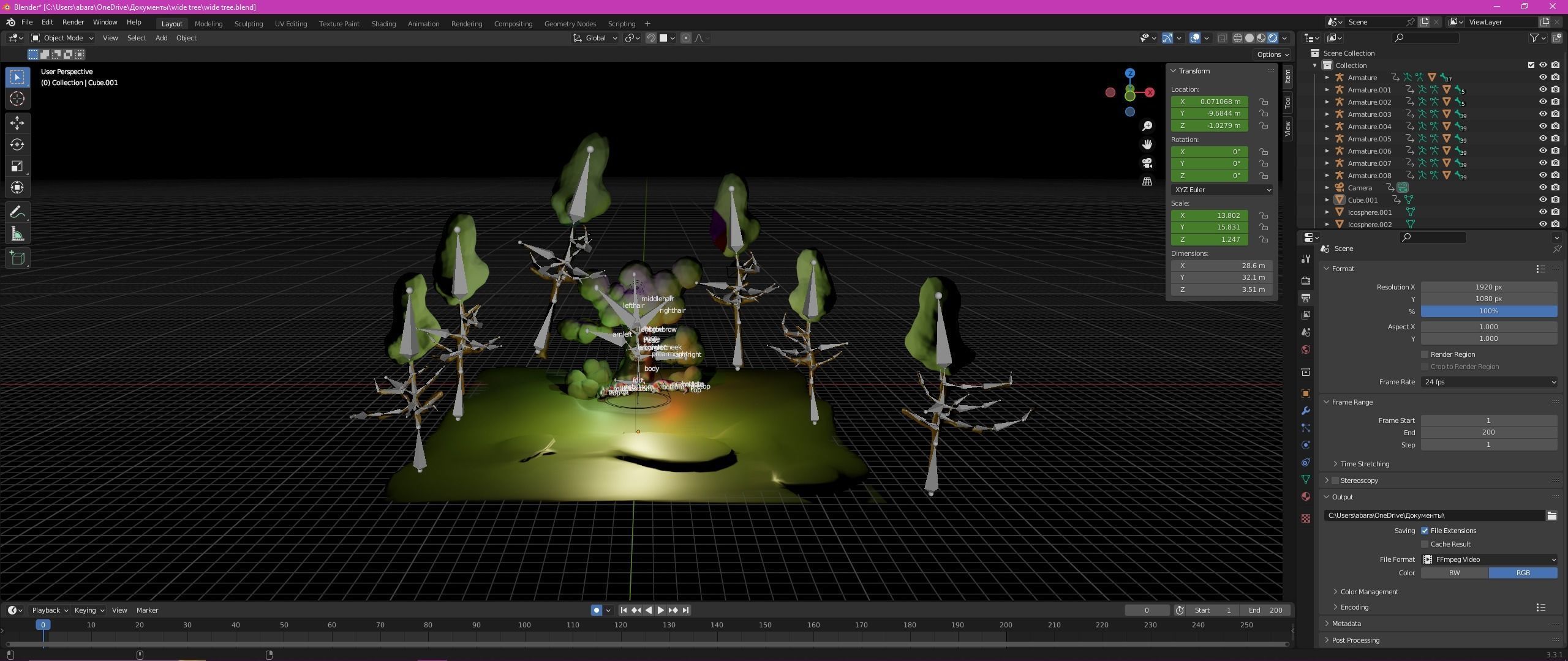 Wise Mystical Terminator Tree 3D model_10