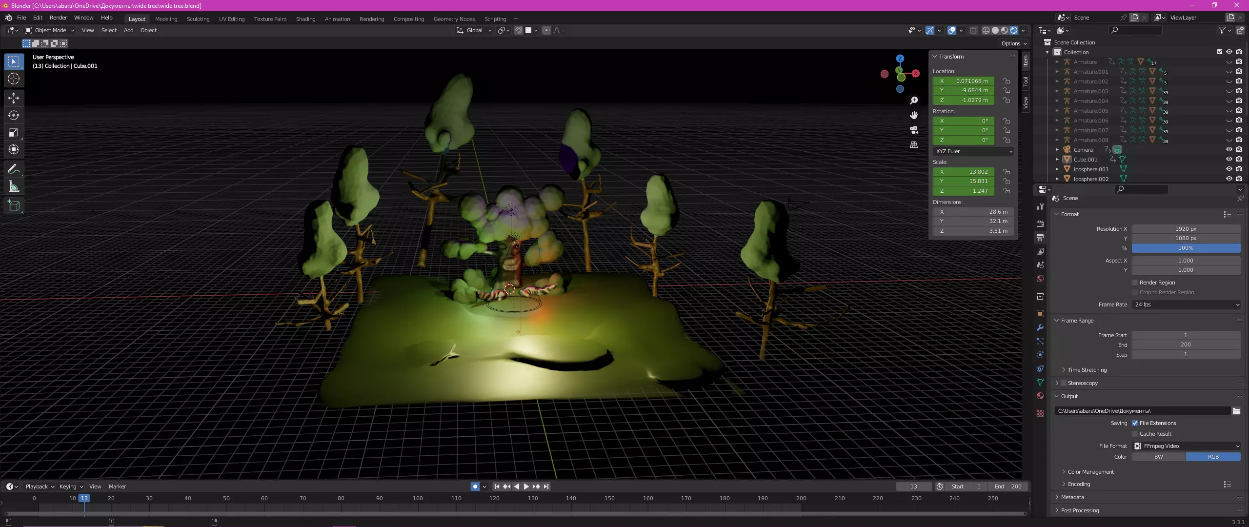Wise Mystical Terminator Tree 3D model_0