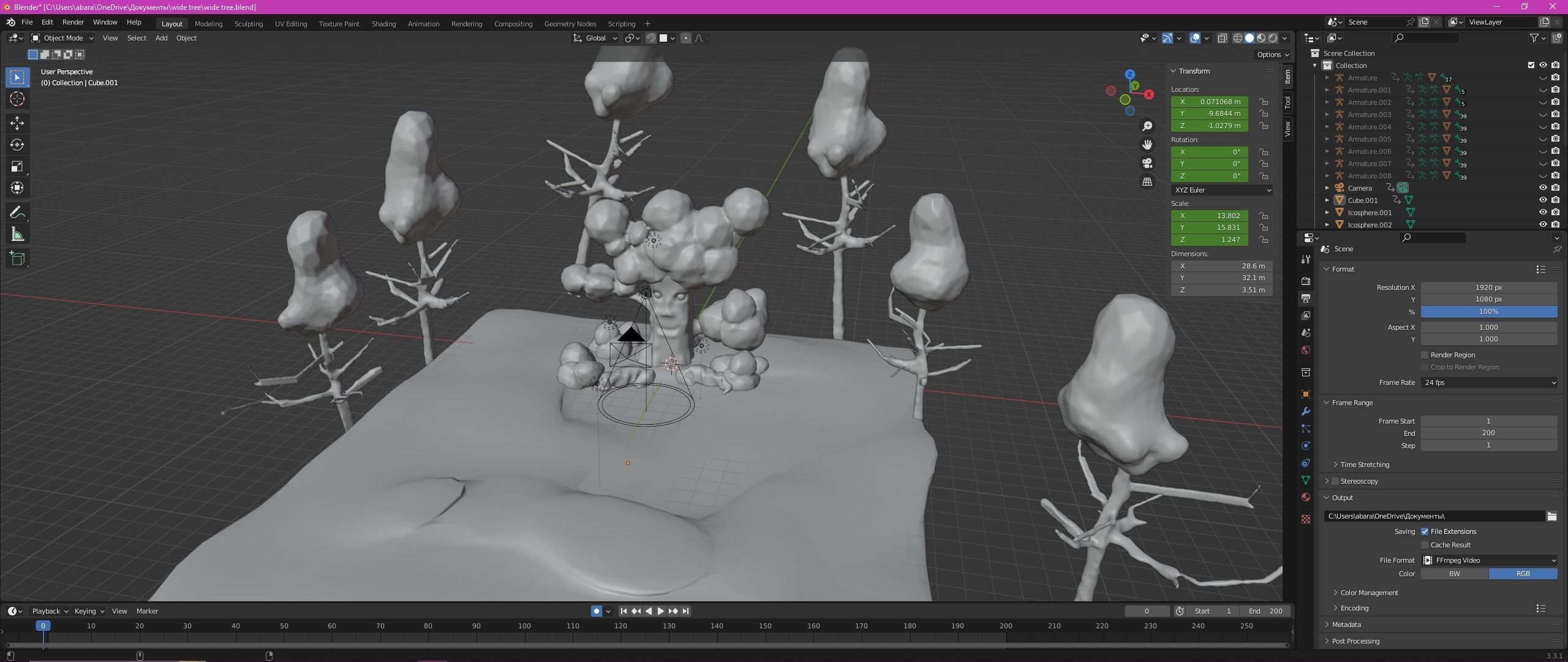 Wise Mystical Terminator Tree 3D model_2