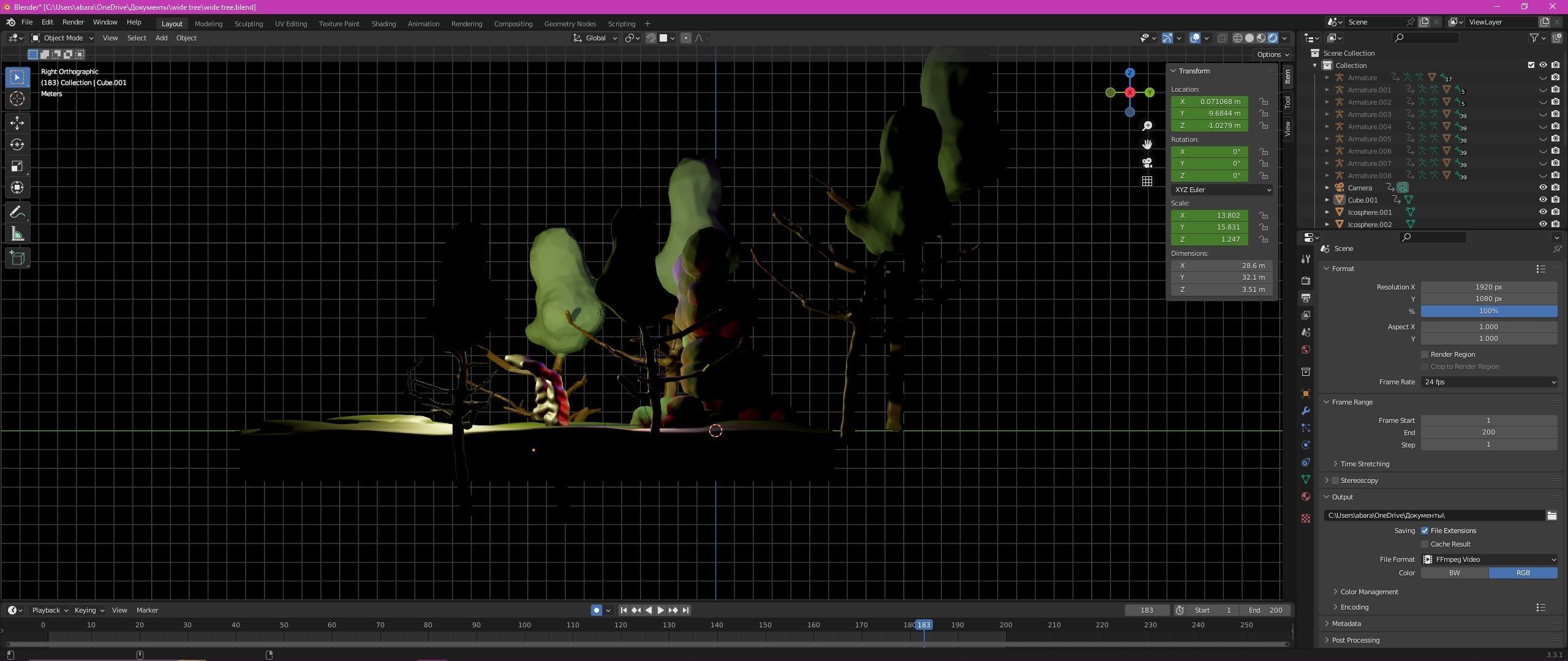Wise Mystical Terminator Tree 3D model_9