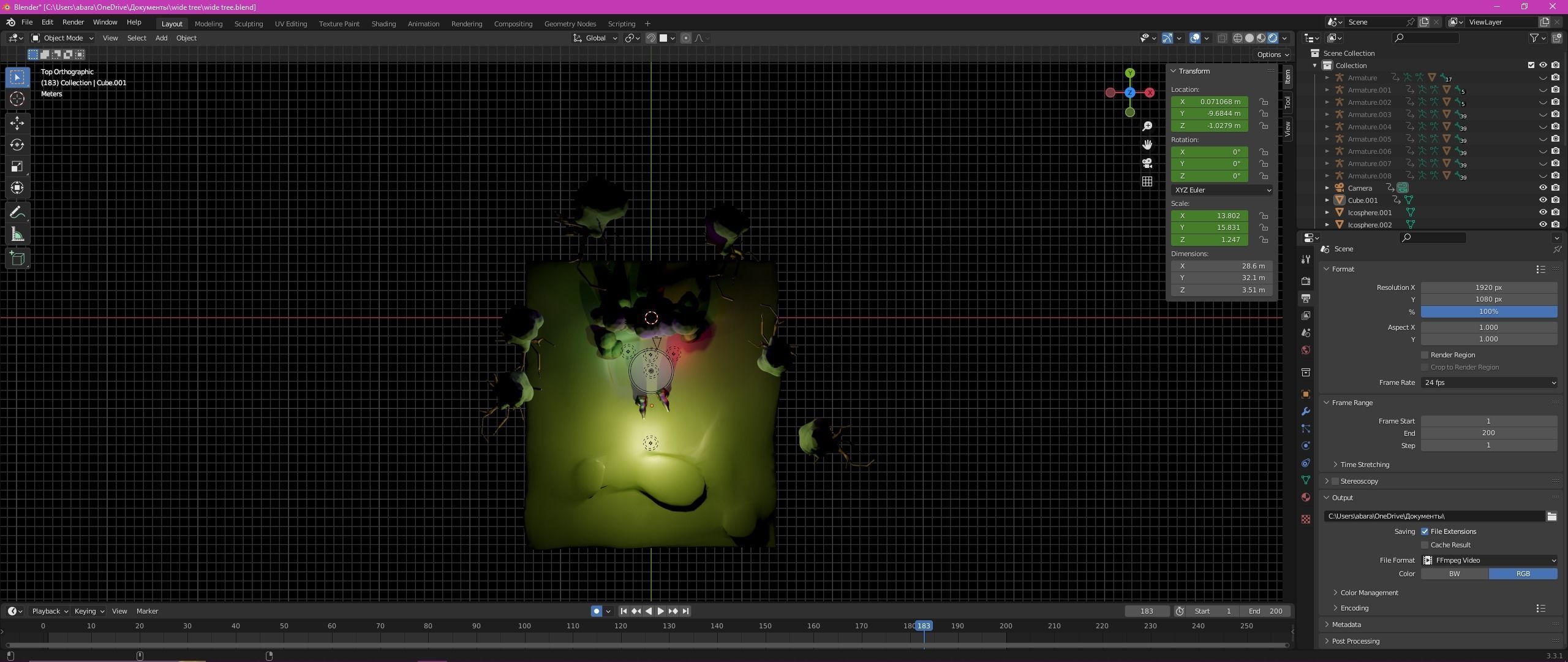 Wise Mystical Terminator Tree 3D model_7
