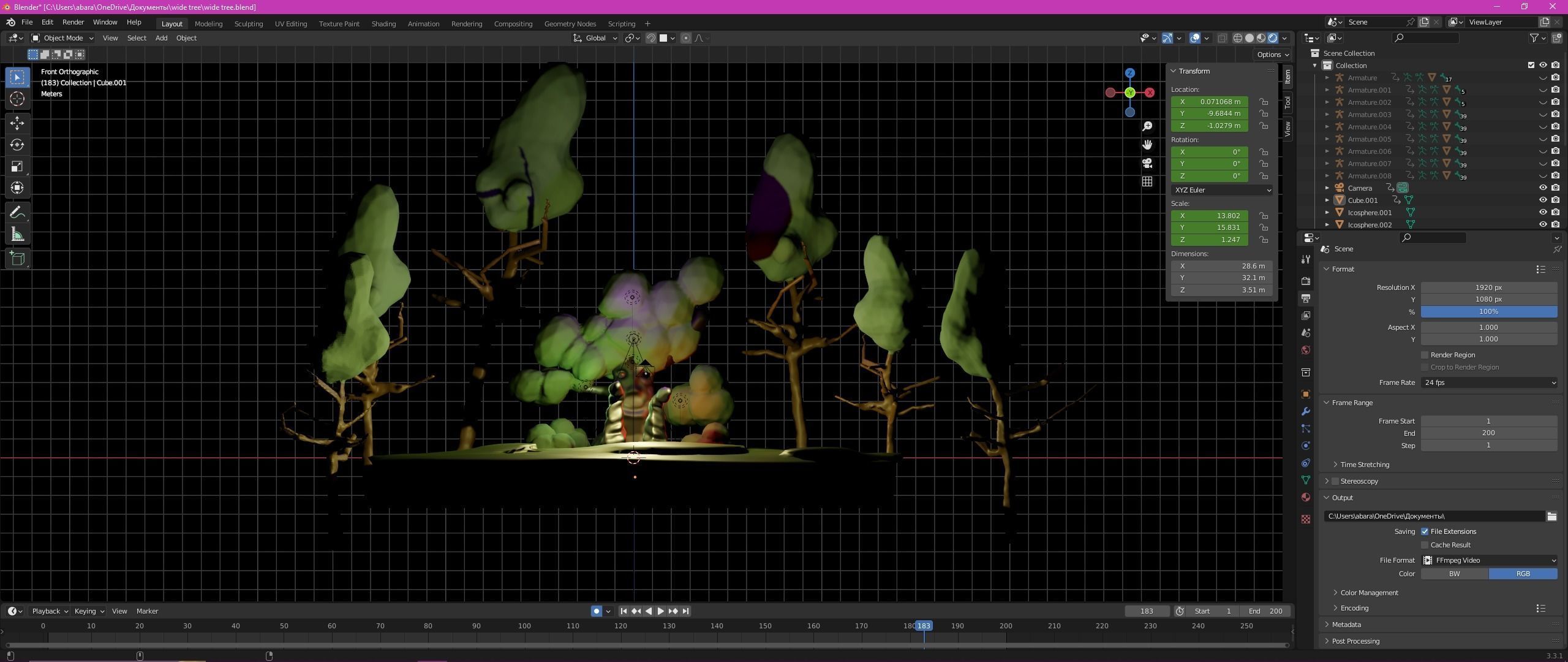 Wise Mystical Terminator Tree 3D model_8
