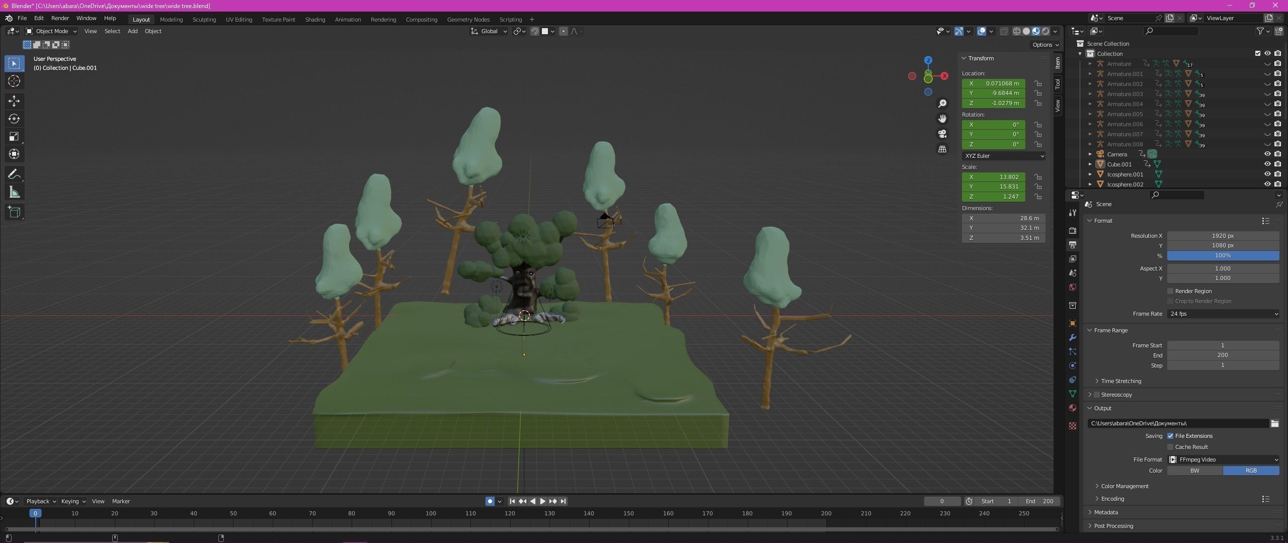 Wise Mystical Terminator Tree 3D model_1