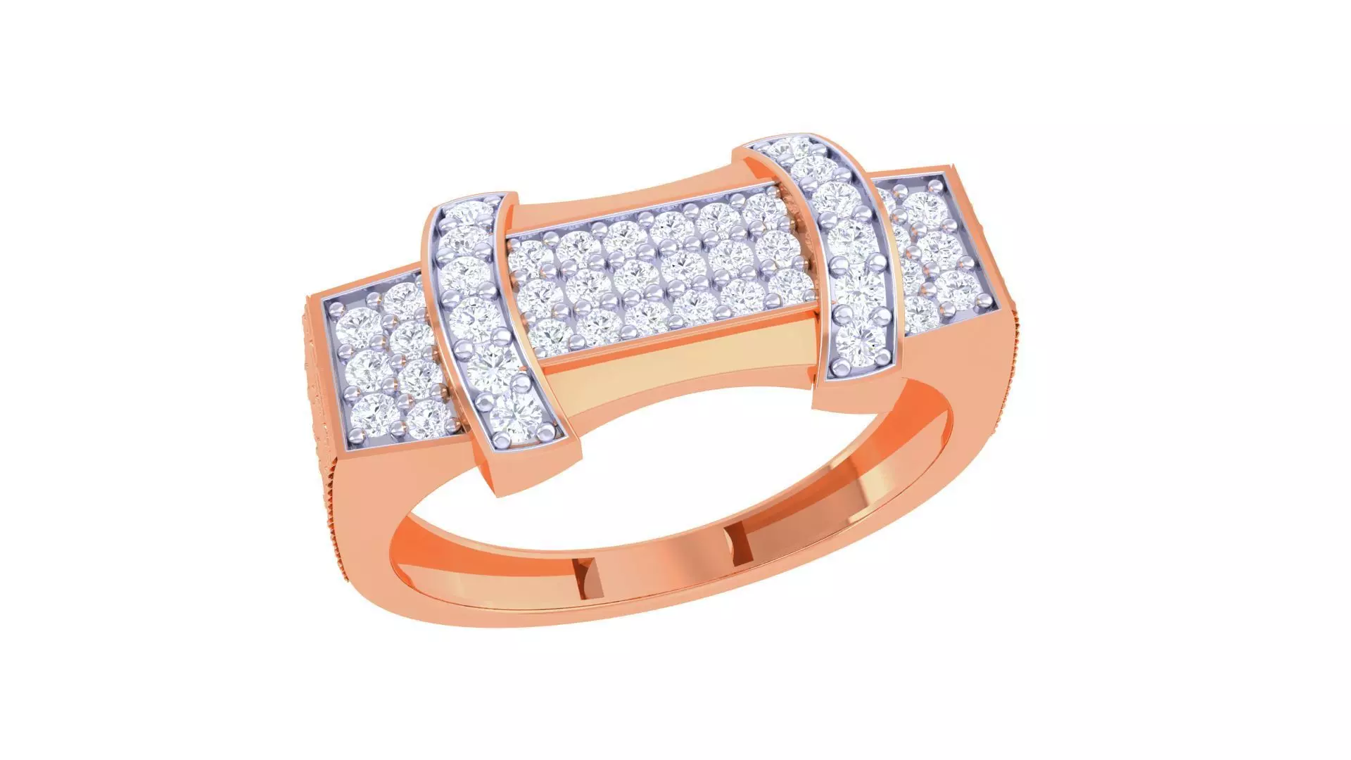 Men Groom Gents Diamond Ring 3dm stl obj mtl 3mf glb gltf 3D print model