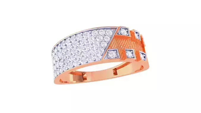 Men Groom Gents Diamond Ring 3dm stl obj mtl 3mf glb gltf