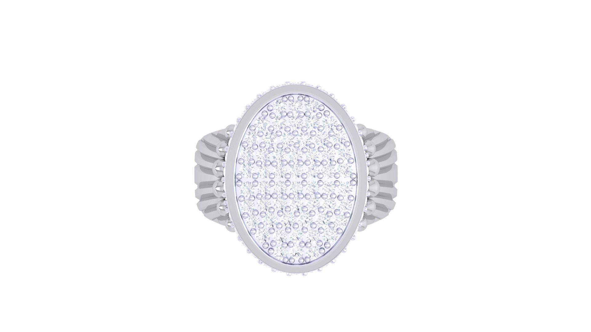 Diamond Head Men Groom Gents Ring 3dm stl obj mtl 3mf  3D print model_6