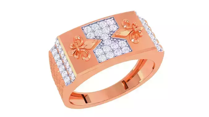 Men Groom Gents Diamond Ring 3dm stl obj mtl 3mf glb gltf