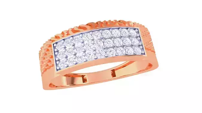 Men Groom Gents Diamond Ring 3dm stl obj mtl 3mf glb gltf