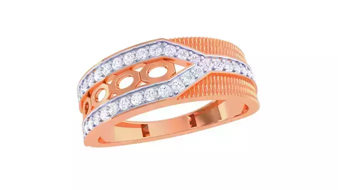 Chain Zip Men Groom Gents Diamond Ring 3dm stl obj mtl 3mf glb 3D print model