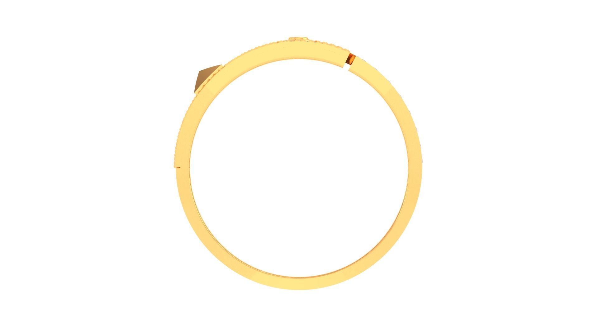 Screw Head Men Groom Gents Diamond Ring 3dm stl obj mtl 3mf glb 3D print model_10