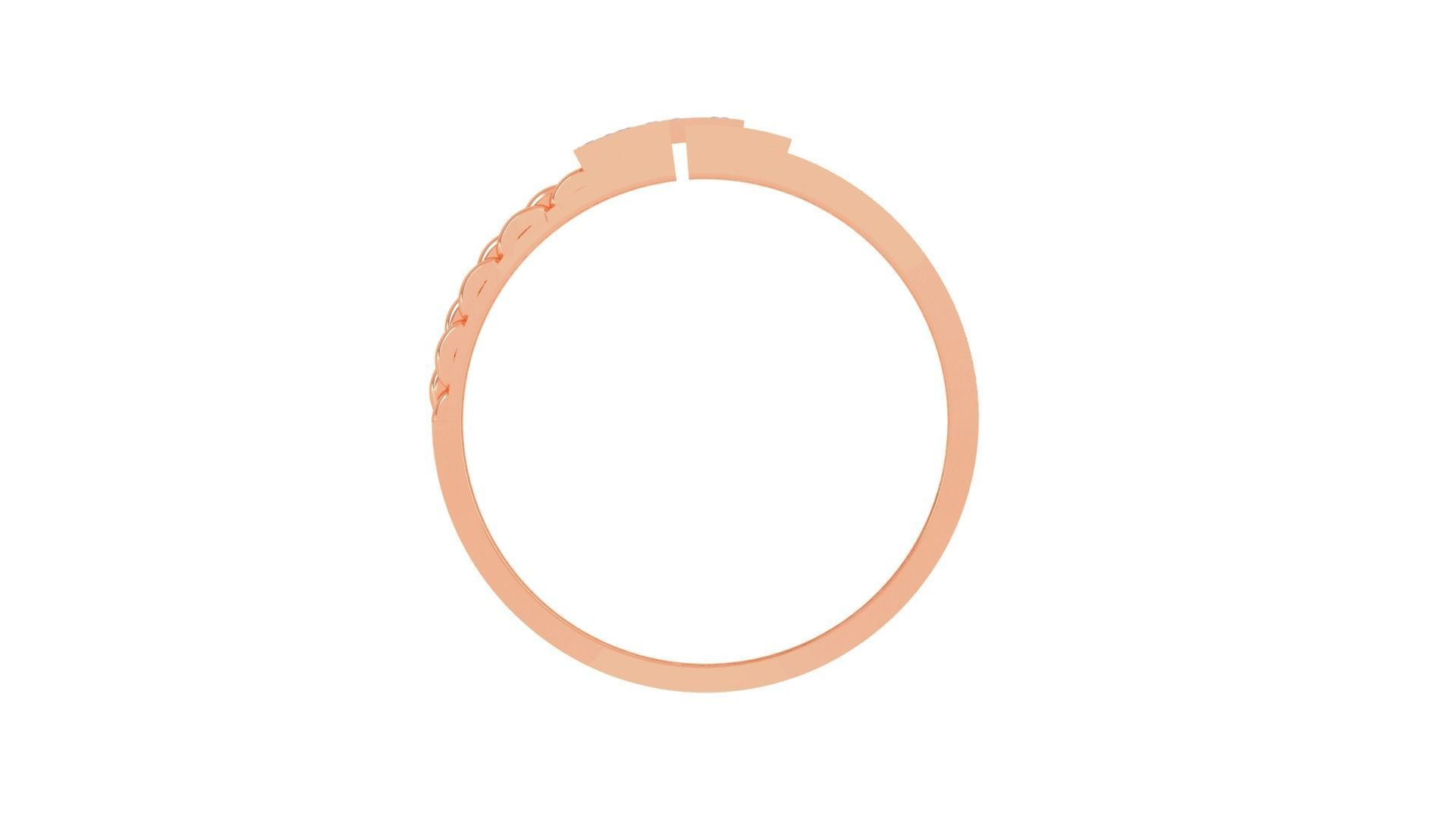 Woven Wire Belt Men Groom Gents Diamond Ring 3dm stl obj mtl 3mf 3D print model_8