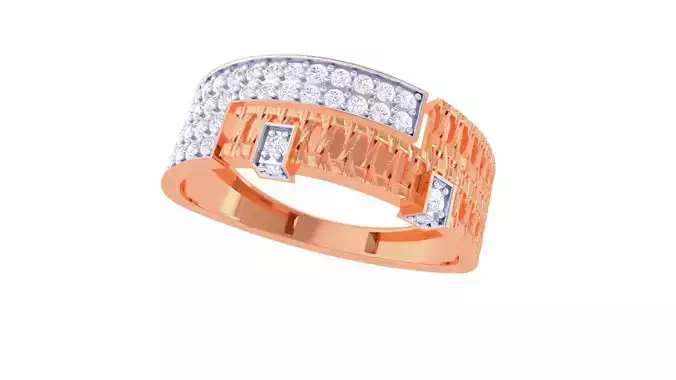 Men Groom Gents Diamond Ring 3dm stl obj mtl 3mf glb gltf