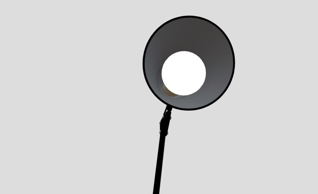 Black desk lamp 3D model_6