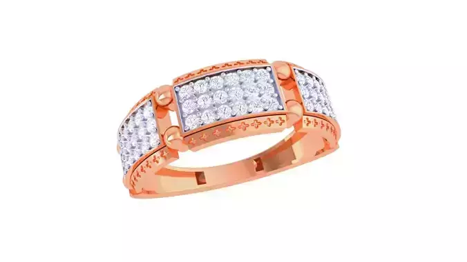 Men Groom Gents Diamond Ring 3dm stl obj mtl 3mf glb gltf