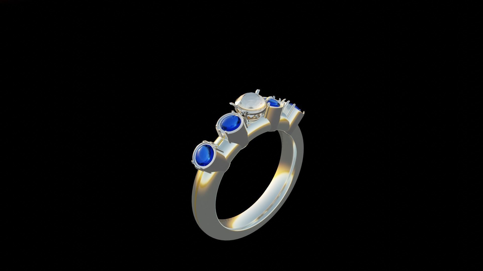 Engagement Ring 3D model_1
