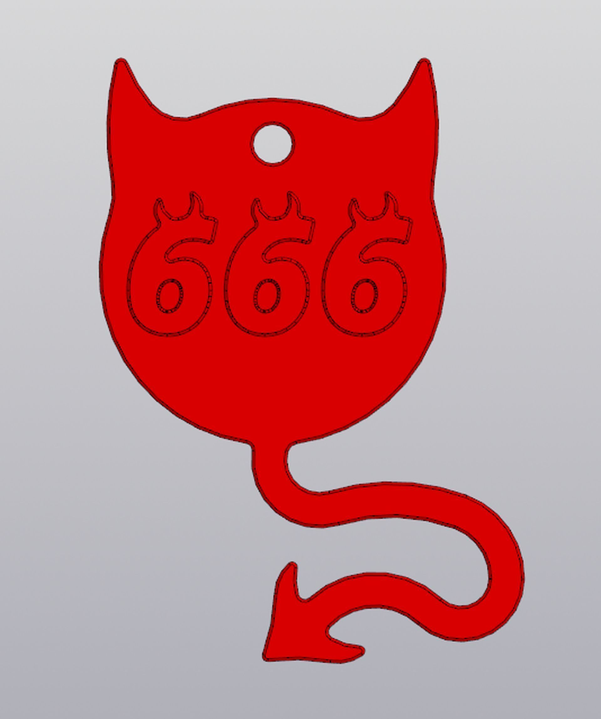 Keychains Imp Set 5 models 3D print model_4