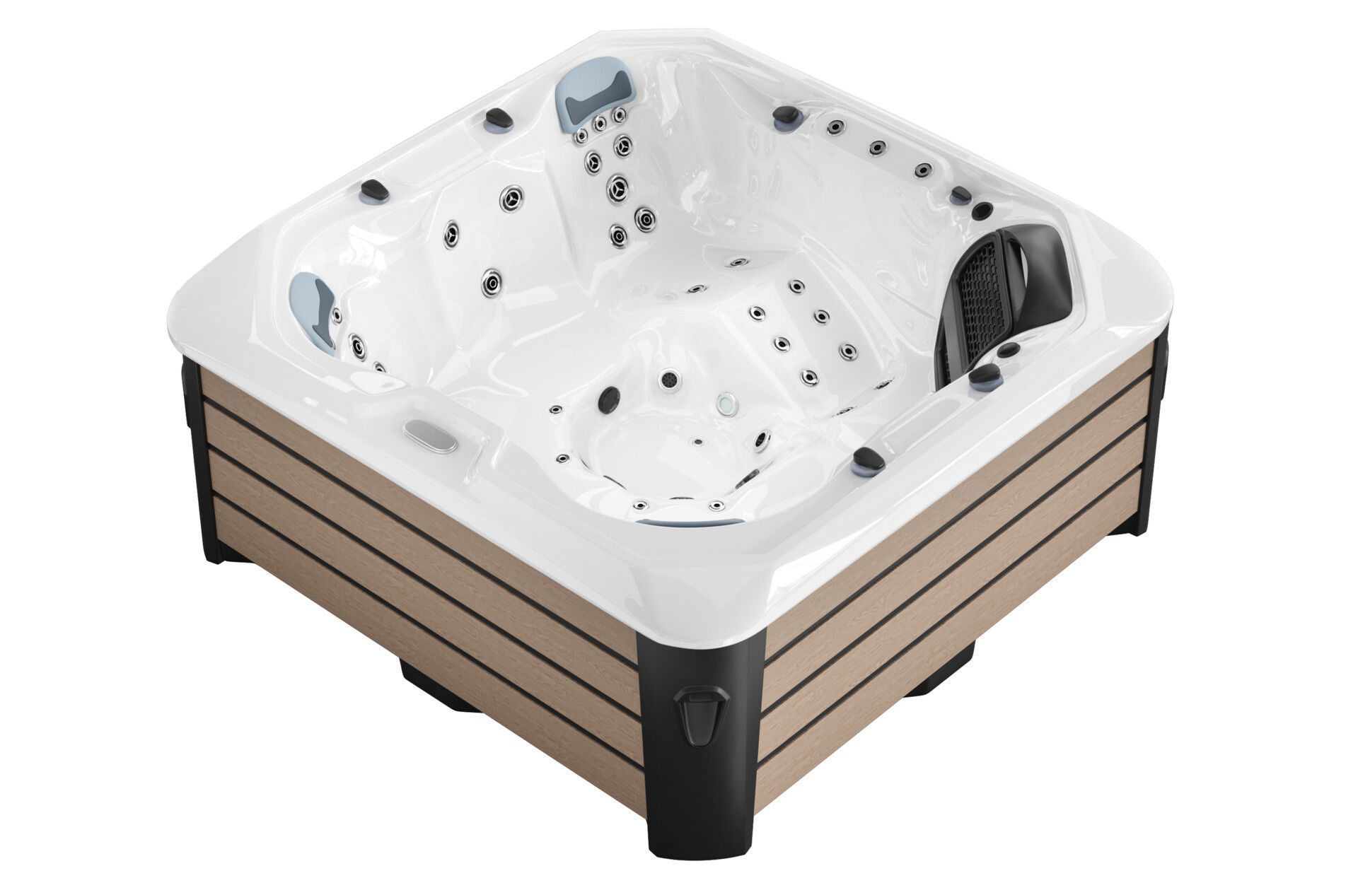 Game ready Jacuzzi Low-poly 3D model_5