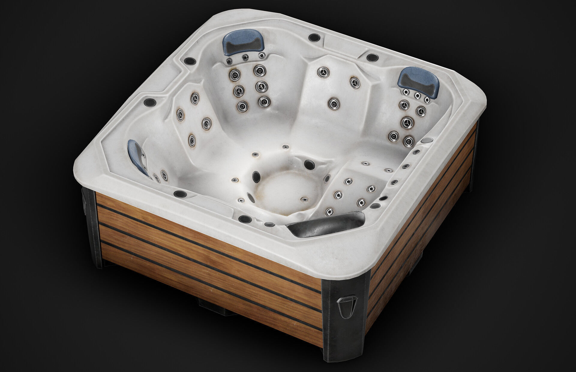 Game ready Jacuzzi Low-poly 3D model_4