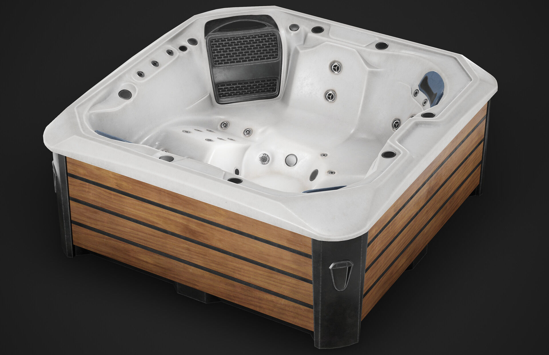 Game ready Jacuzzi Low-poly 3D model_1