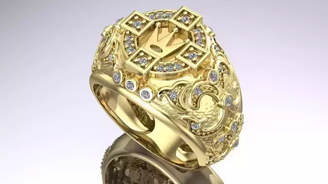 arabesque stone ring