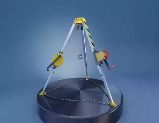 Confined Space Rescue Tripod Device