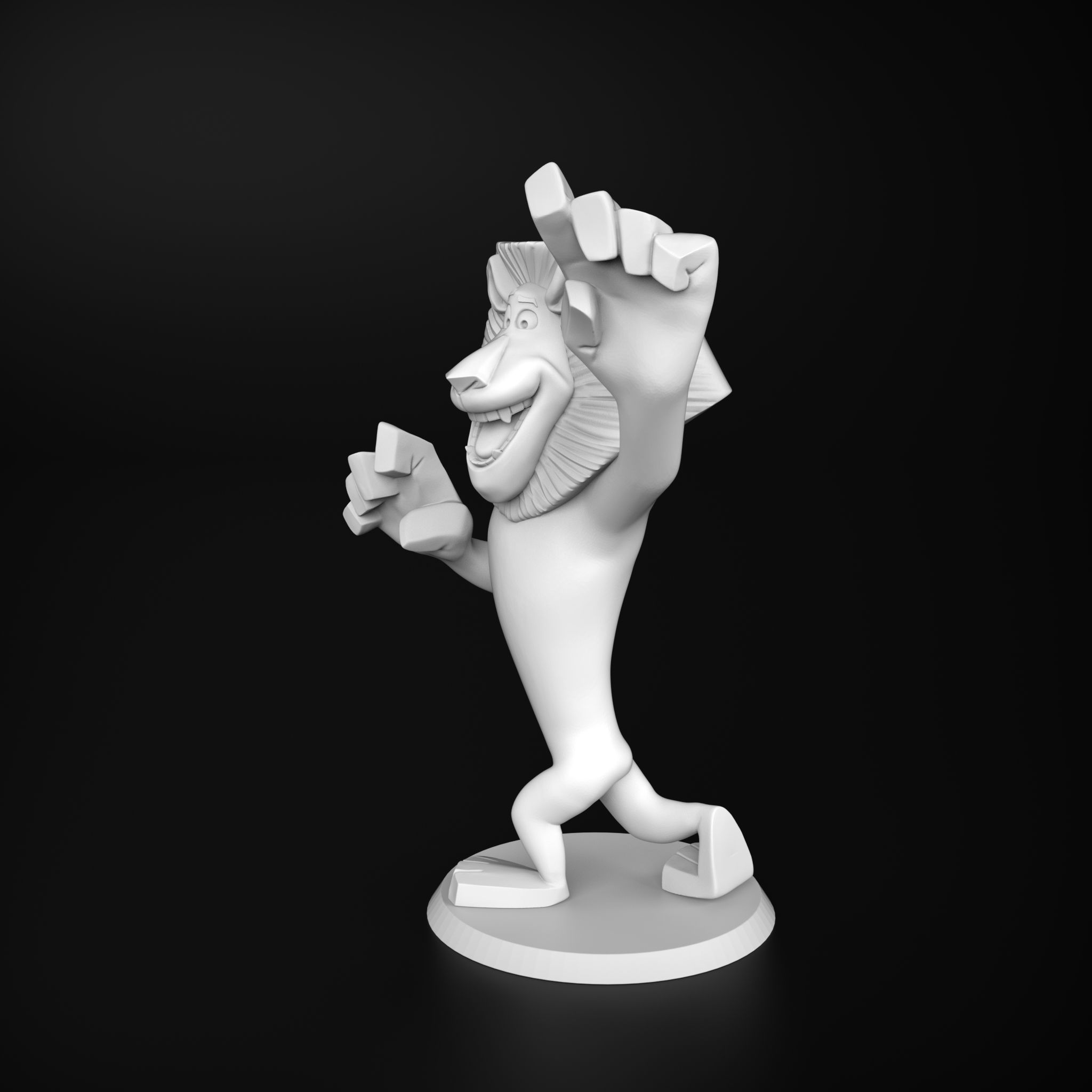 Alex the leon Madagascar  3D print model_1