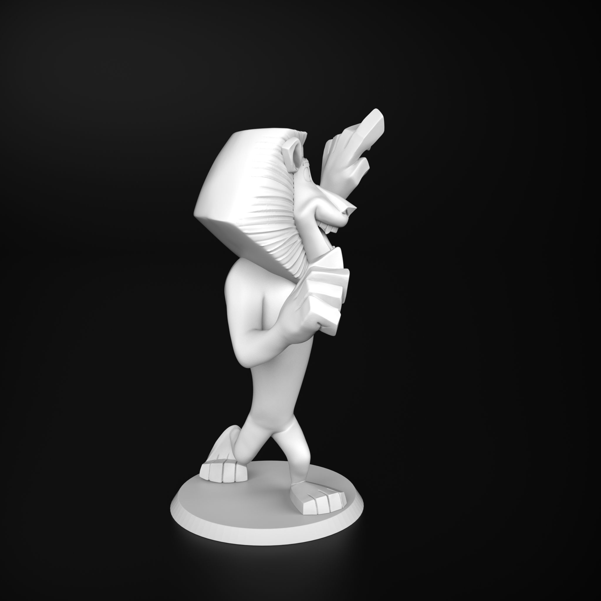 Alex the leon Madagascar  3D print model_4