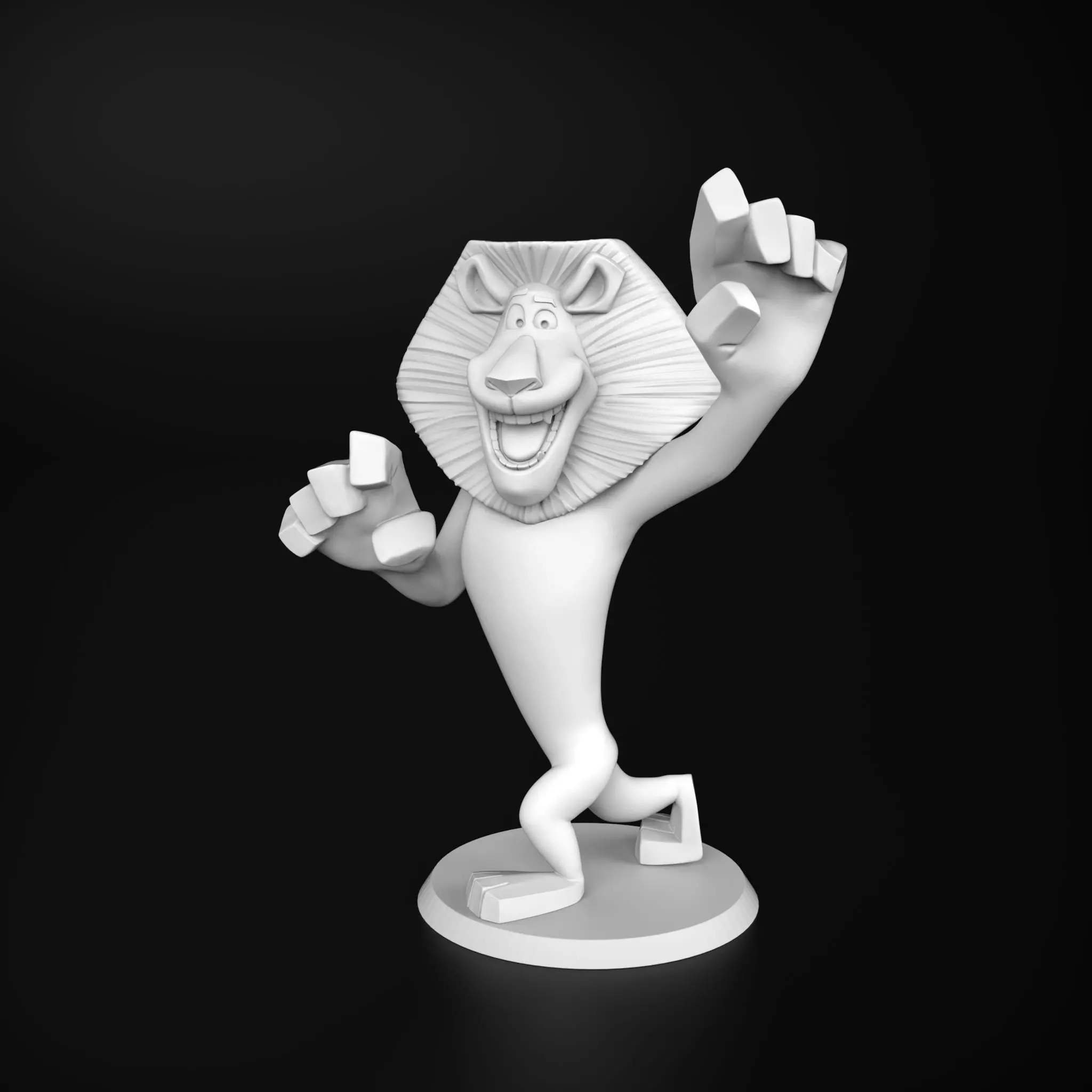 Alex the leon Madagascar  3D print model_0