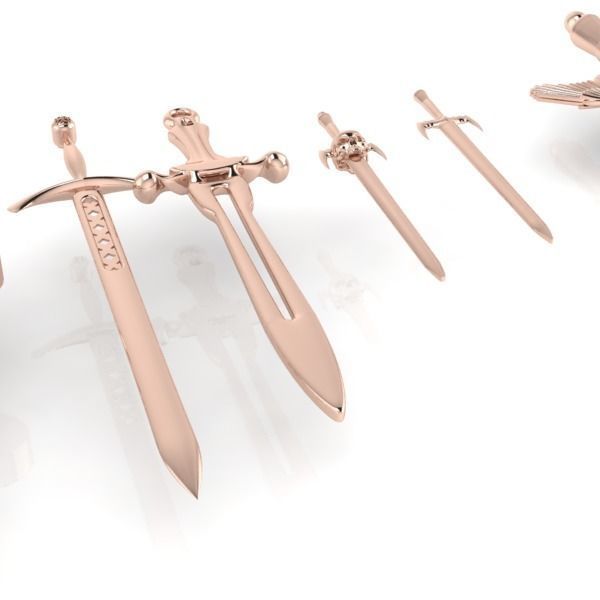 Collection of Various Assorted Swords 3D models 3D print model_8