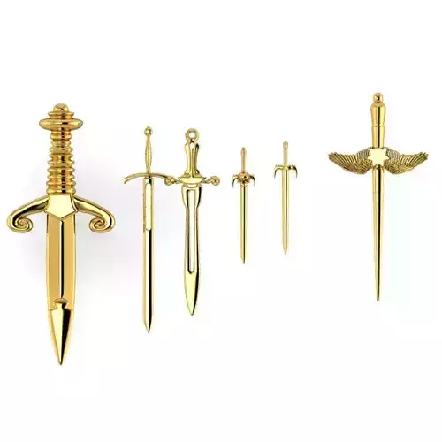 Collection of Various Assorted Swords 3D models 3D print model
