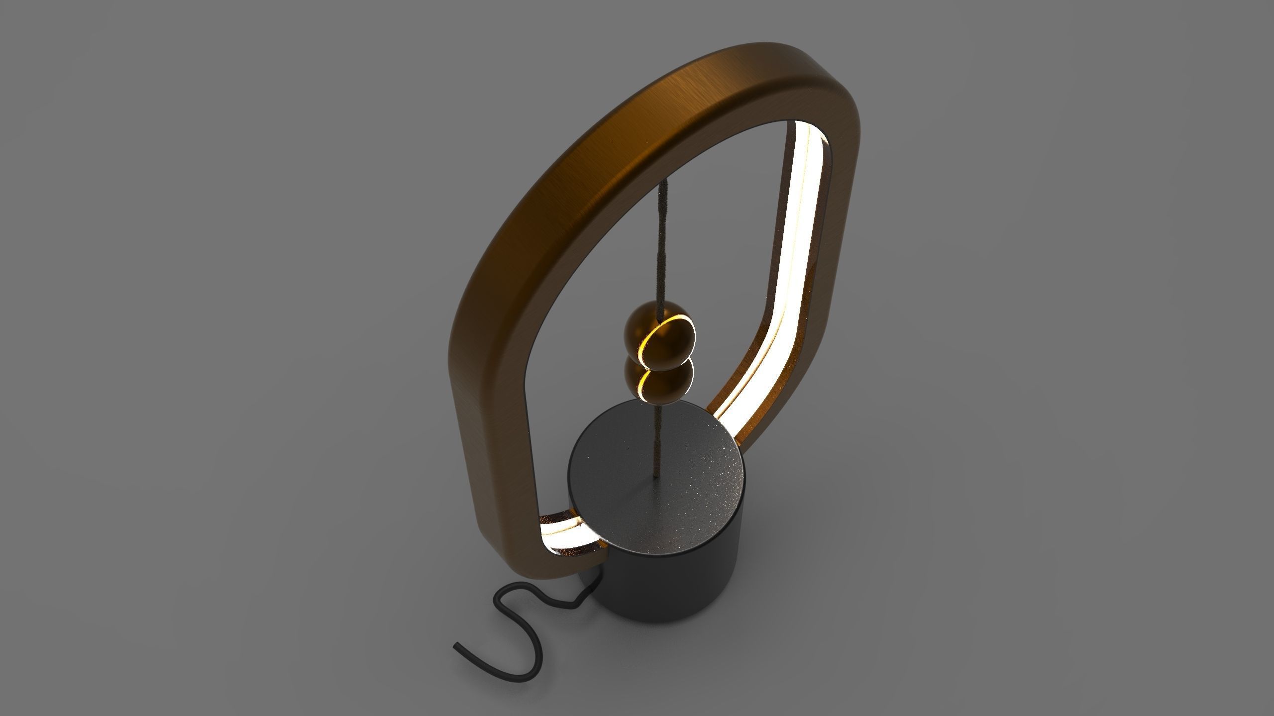 LED LIGHT TABLE LAMP Low-poly 3D model_5