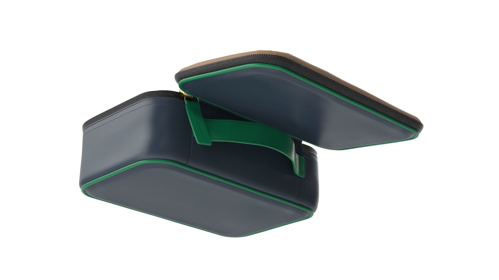 Organizer Bag - Open Low-poly 3D model_4