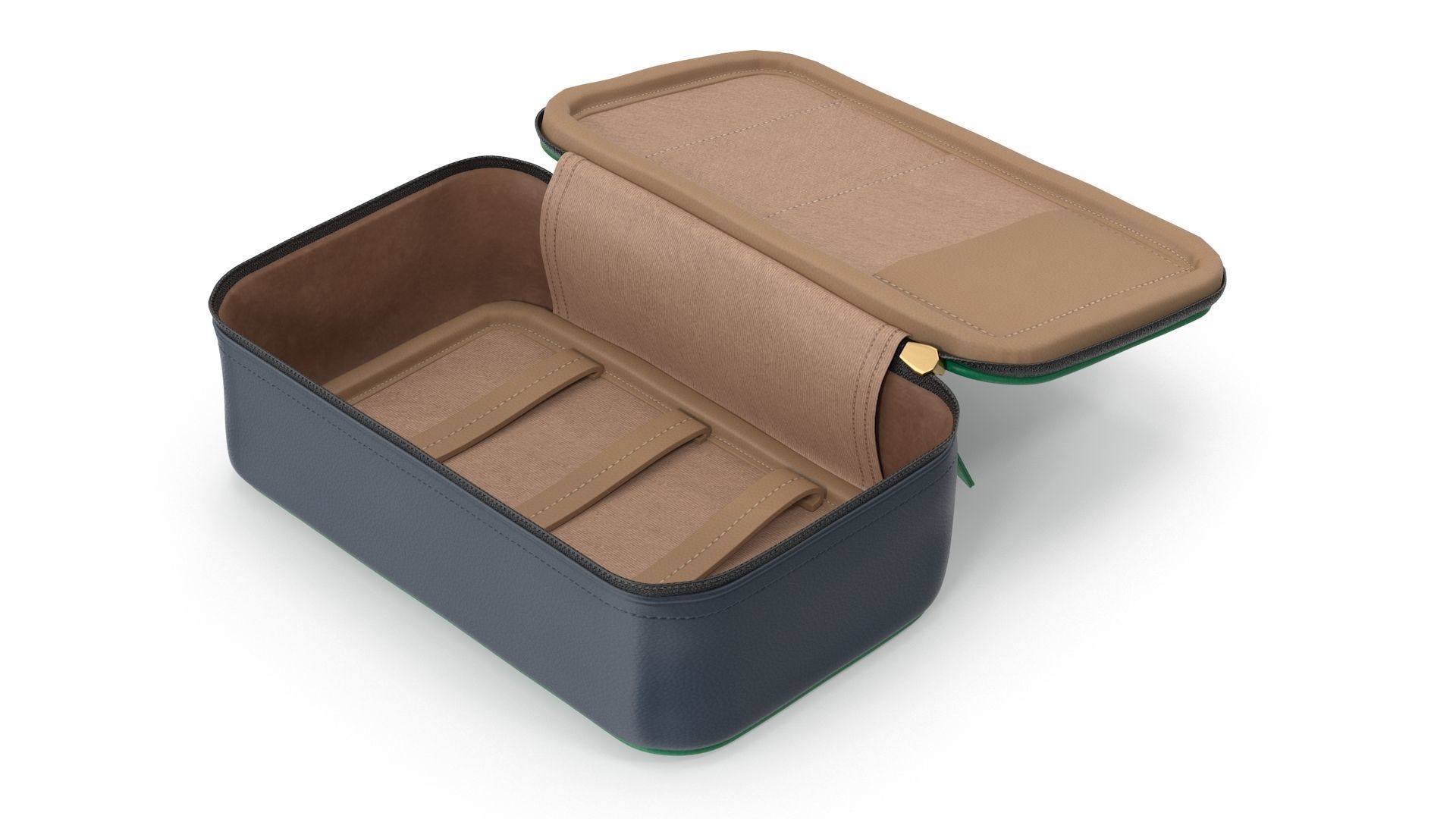 Organizer Bag - Open Low-poly 3D model_2