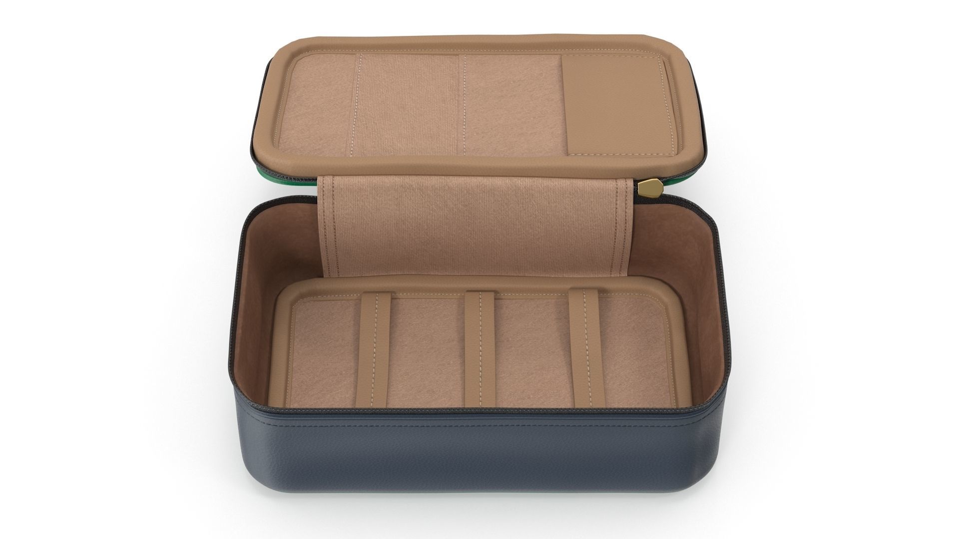 Organizer Bag - Open Low-poly 3D model_1