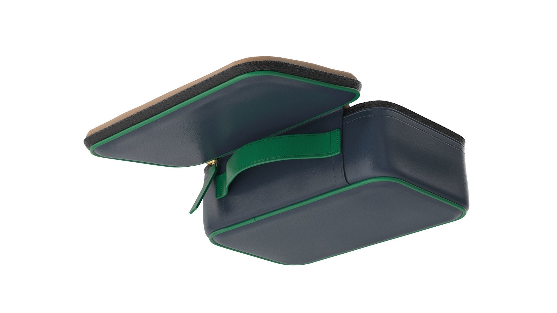 Organizer Bag - Open Low-poly 3D model_5