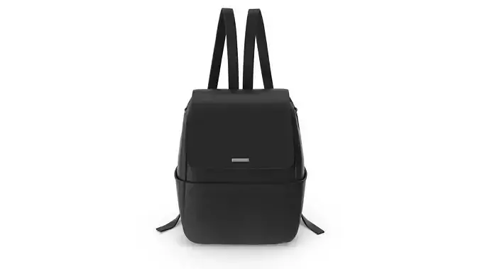 Black Leather Backpack