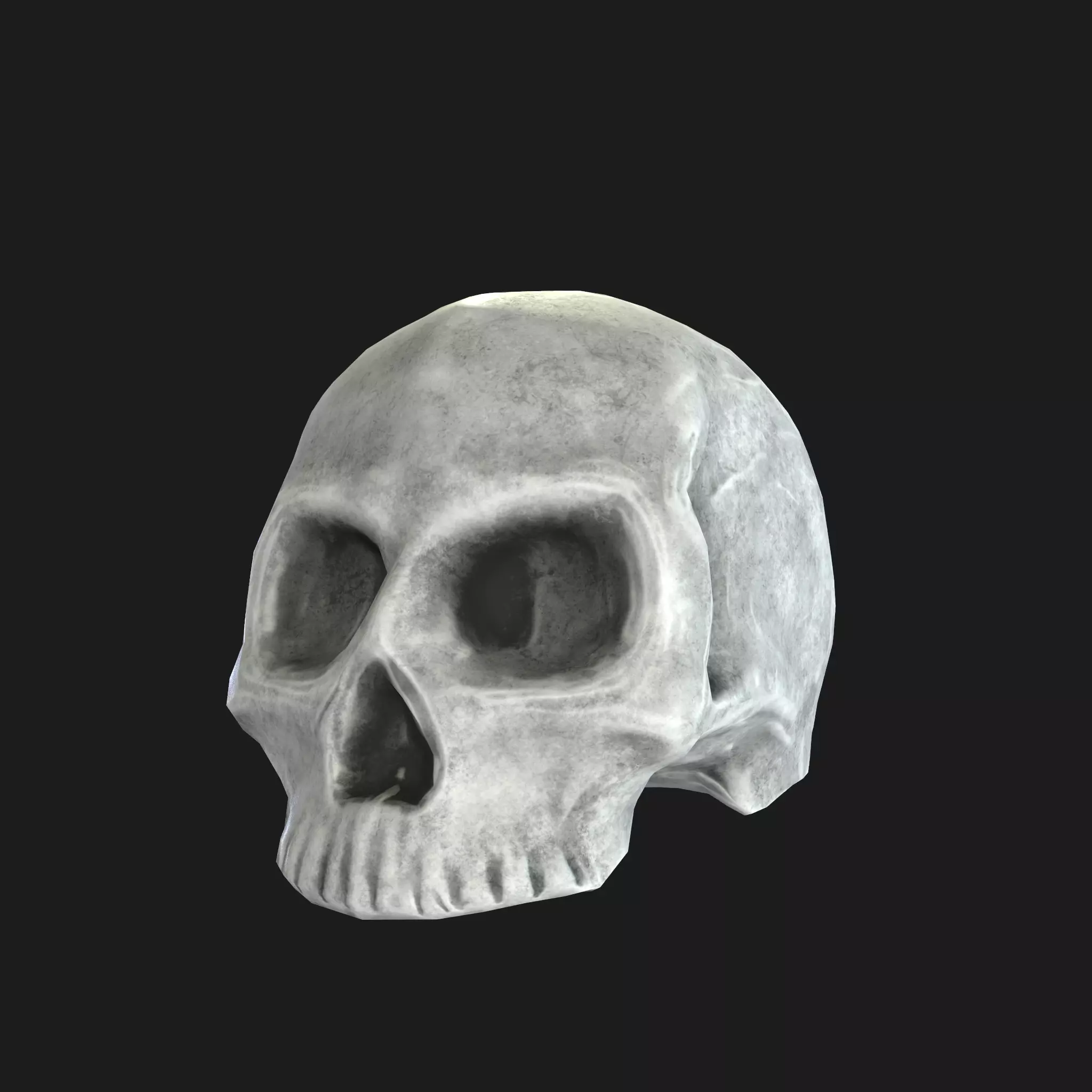 Stylized Skull Low-poly 3D model