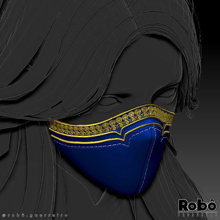 MORTAL KOMBAT 1 KITANA MASK CROWN COSPLAY 2023 3D print model_21