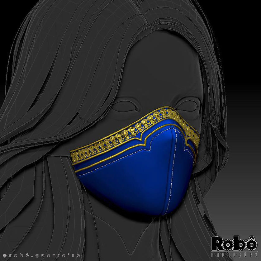 MORTAL KOMBAT 1 KITANA MASK CROWN COSPLAY 2023 3D print model_18